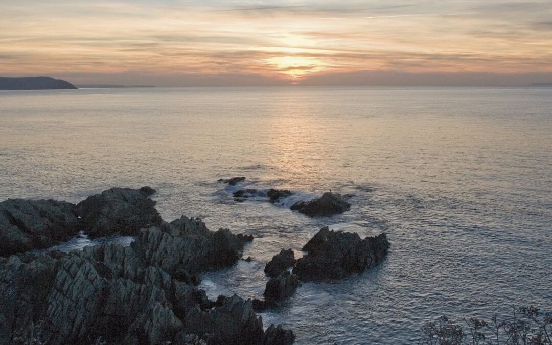 Sunrise over the ocean