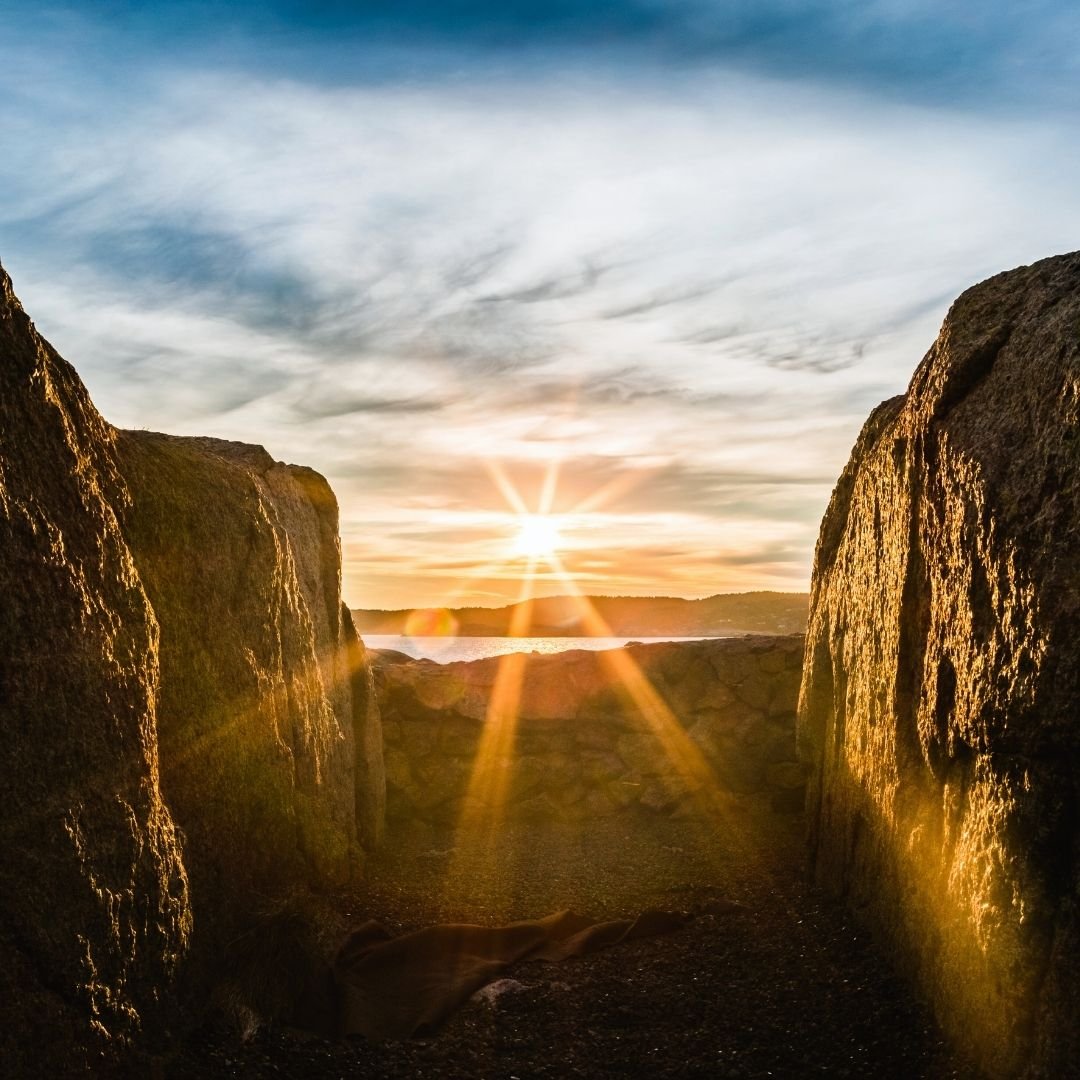 sunshine and rocks