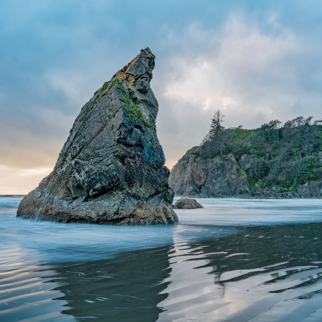 Rock in ocean