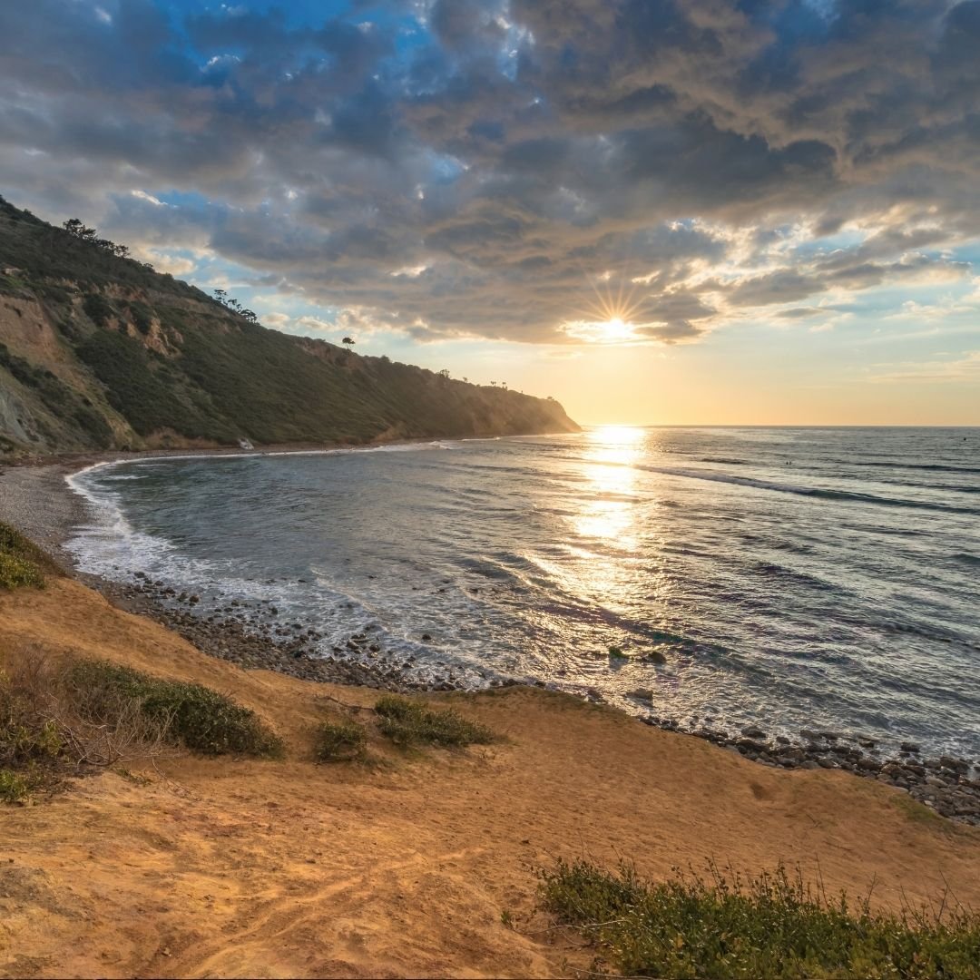 Sun over the ocean