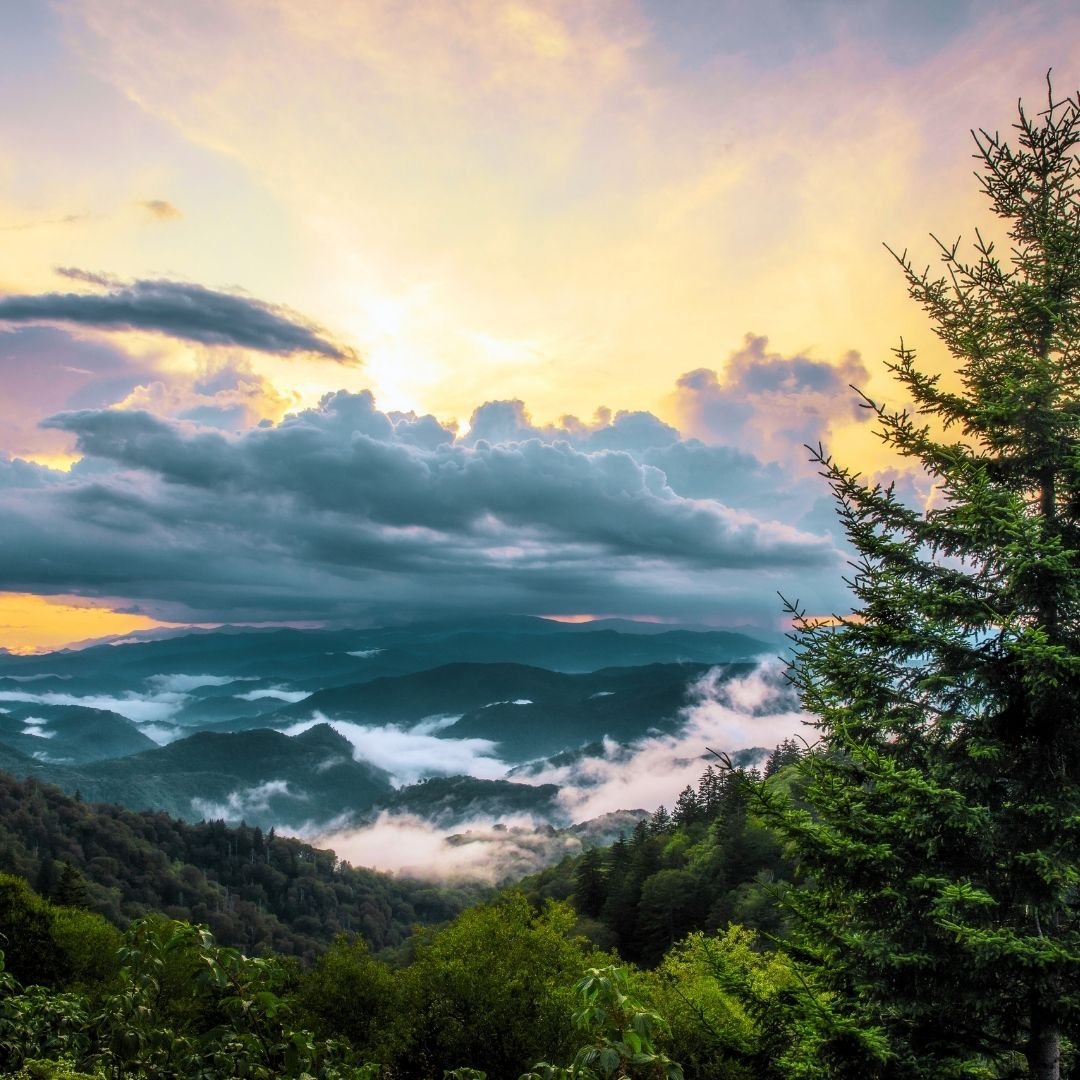sun through clouds