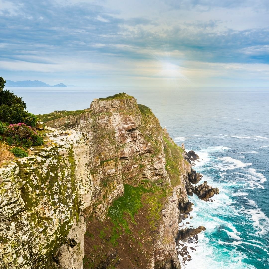 Mountain into the ocean