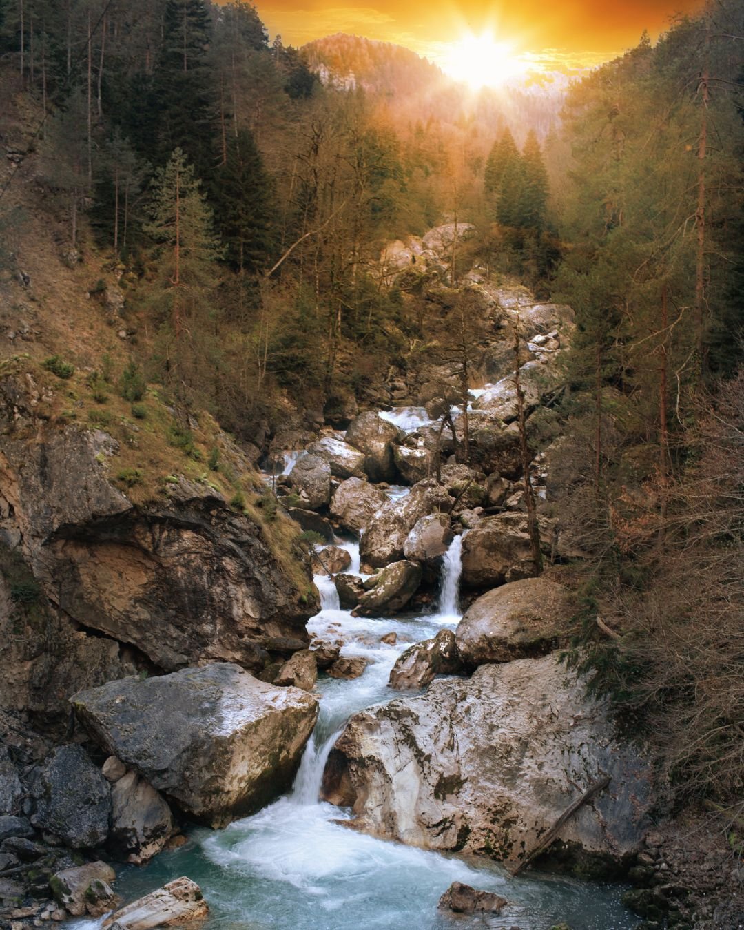 Stream over rocks