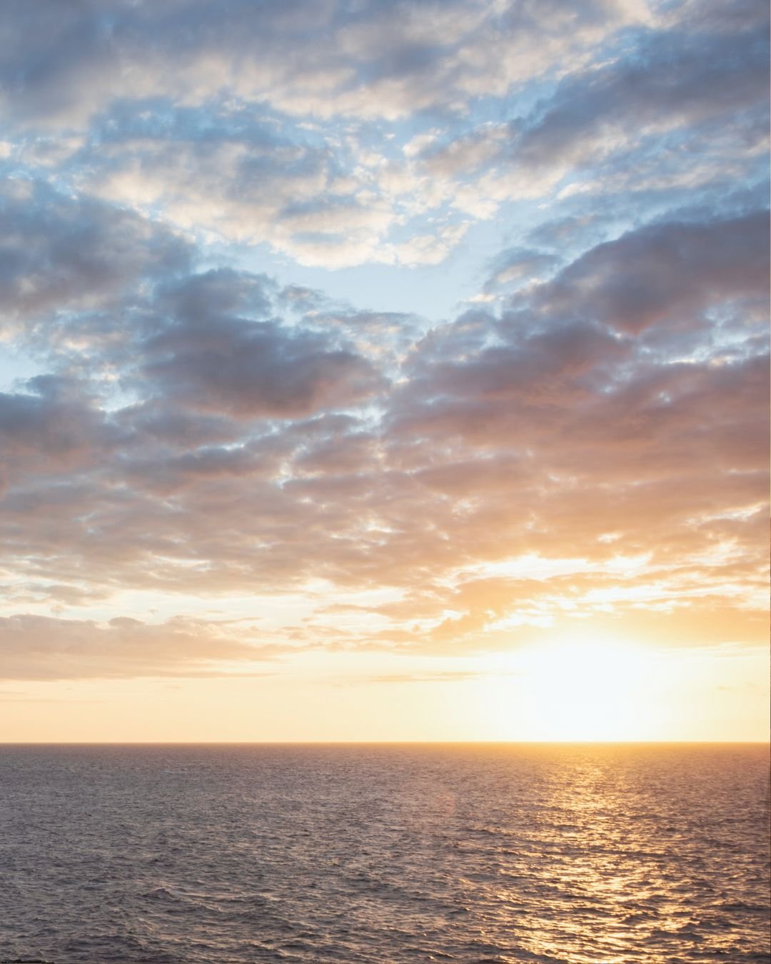 sun over the ocean