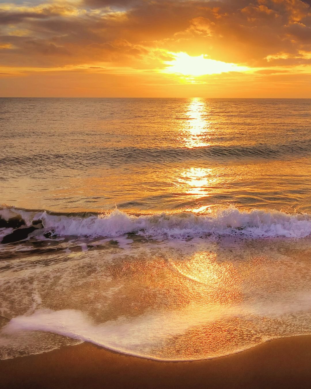 Sunrise over ocean