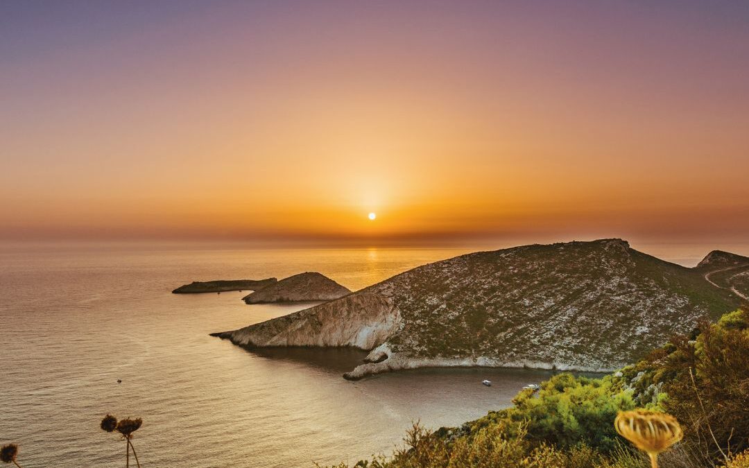 sunrise over bay