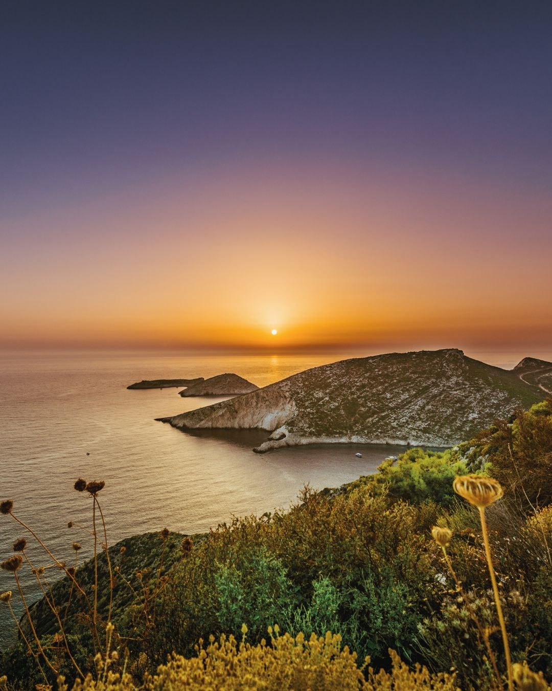 sunrise over bay