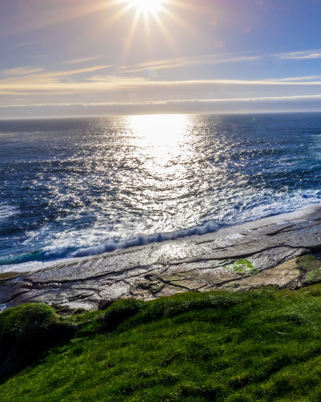 sunlight on ocean