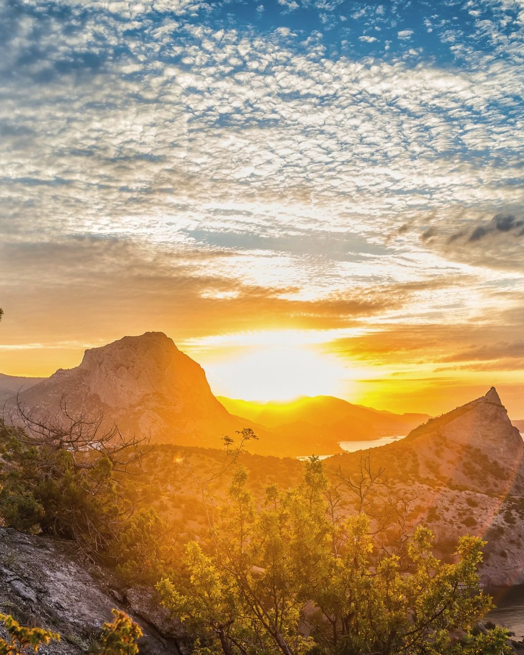 Sunrise mountains