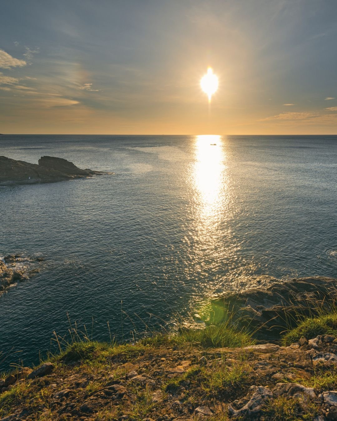 sun on water