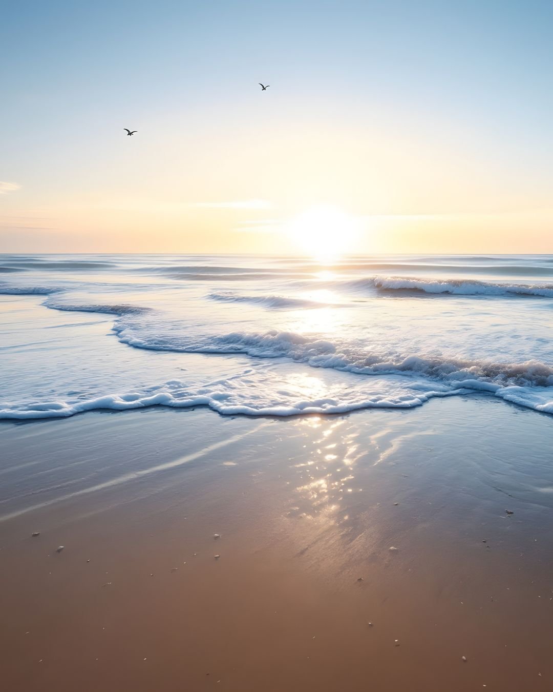 sunset on beach