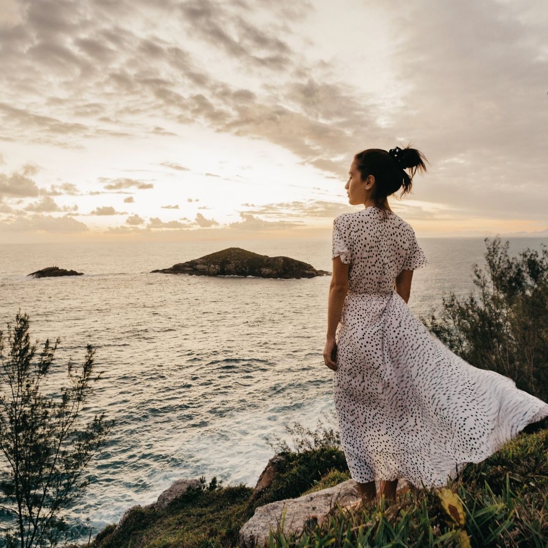 ptm emotional woman at waters edge