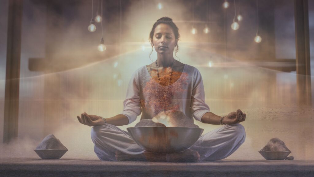 woman with inner light