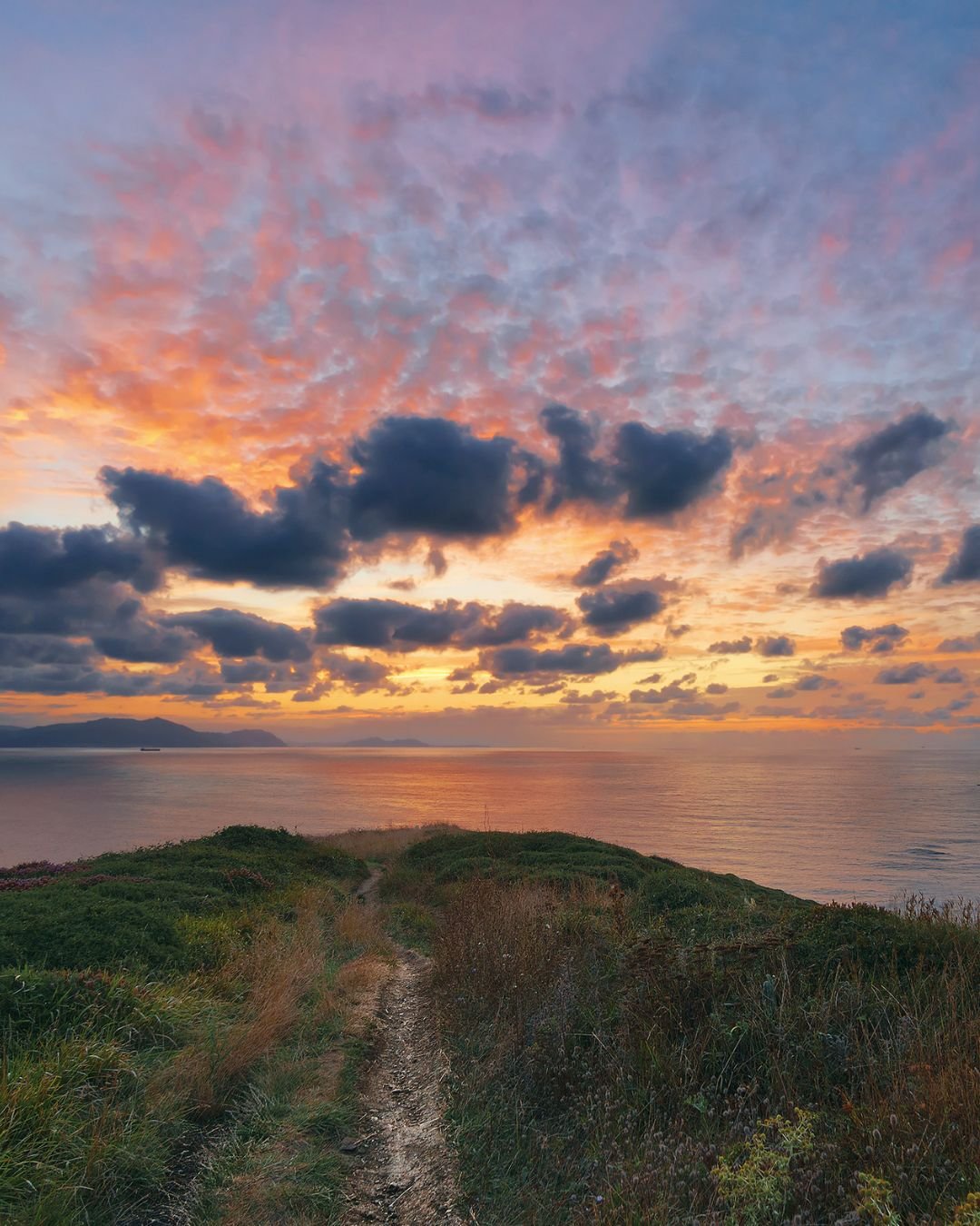 sunrise sky with clouds
