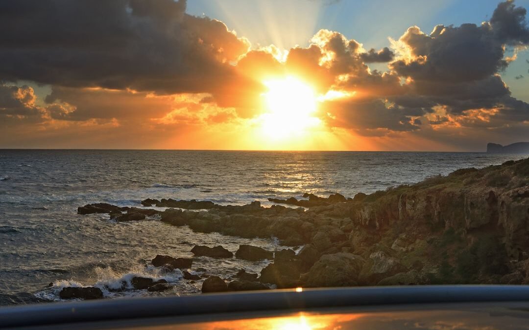 sunrise reflection ocean