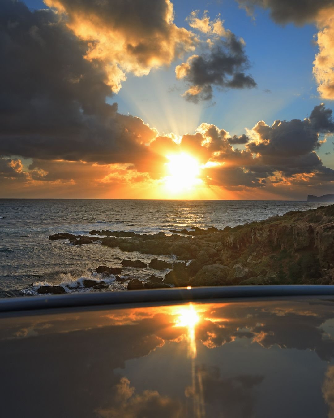 sunrise reflection ocean