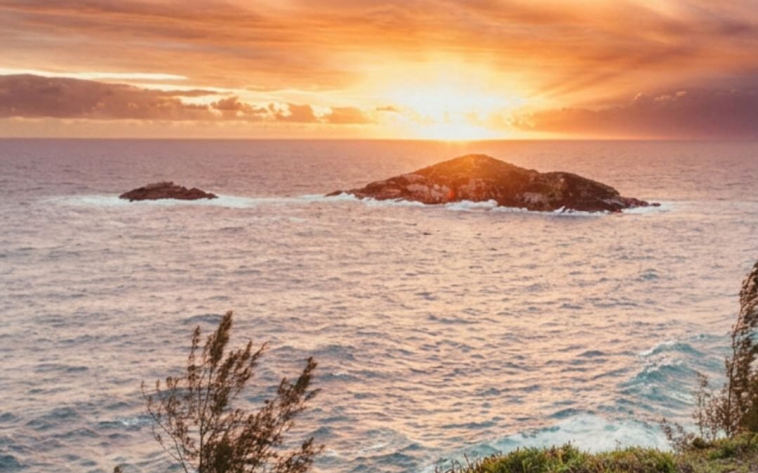 sunset ocean