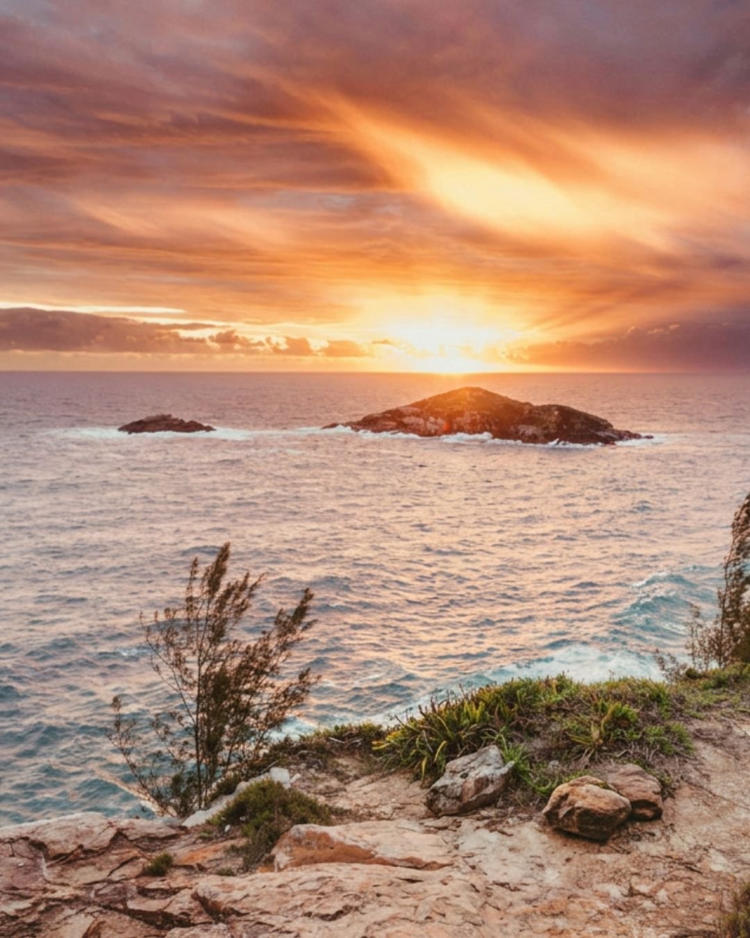 sunset ocean