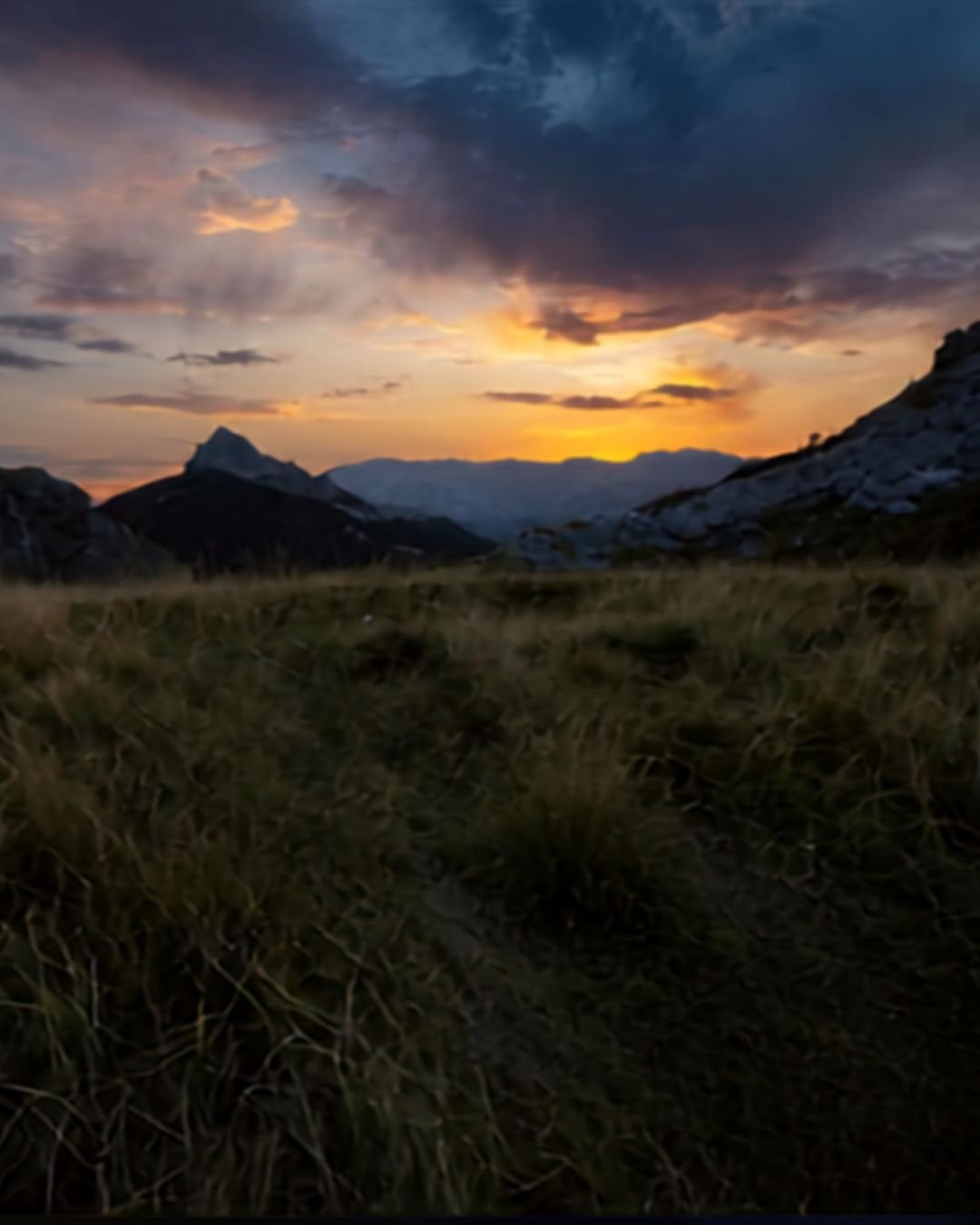 Sunrise over mountains
