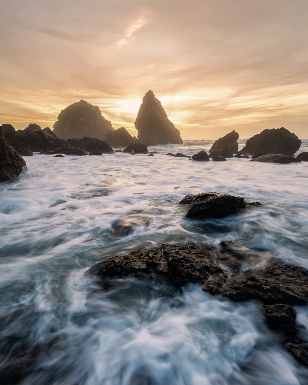 rocks and ocean water